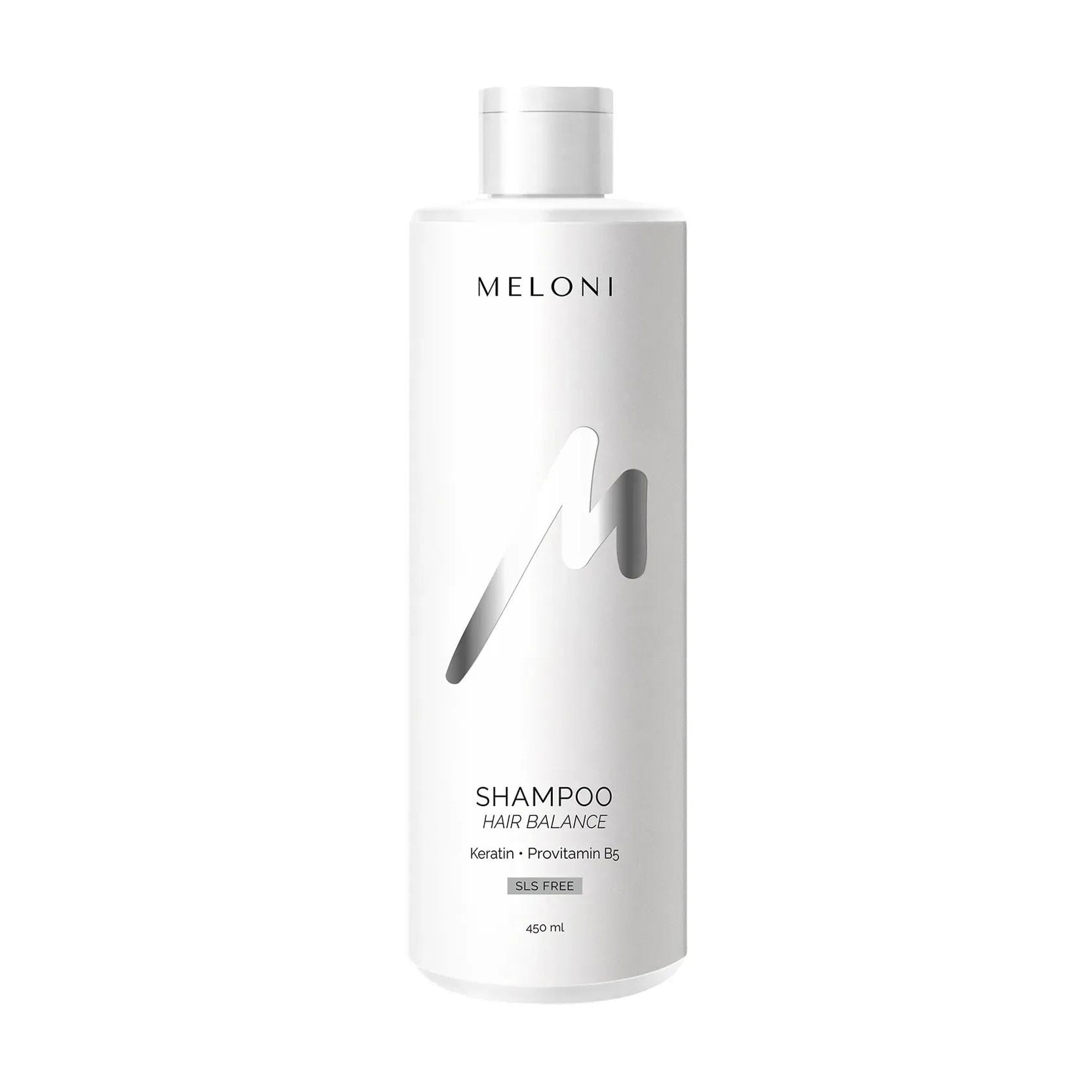 Відновлювальний безсульфатний шампунь для волосся MELONI Hair Balance Shampoo з кератином та провітаміном В5, 450 мл